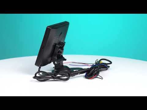 GreenYi Vehicle IR LED Back up Reverse Camera 4-pin Connector + 7" LCD Color TFT Rear View Monitor 800*480 for Bus Truck RV