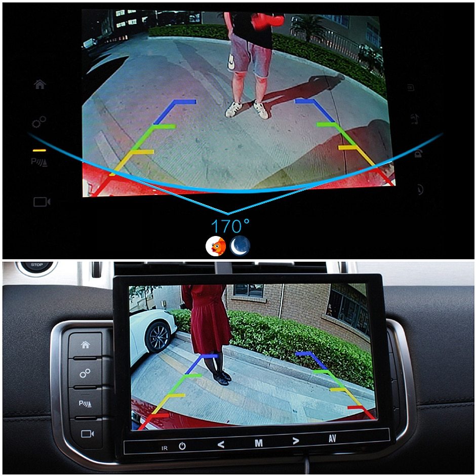 GreenYi AHD 1920x1080P Car Camera 170 Degree Fish Eye Lens Starlight Night Vision HD Vehicle Rear View Camera