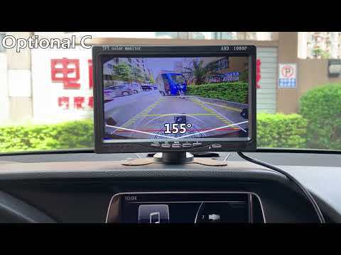 GreenYi 170 Degree AHD 1920x1080P White Vehicle Rear View Camera Metal Body Car Reverse Fisheye Lens Camera