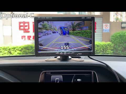 GreenYi 170 Degree AHD 1920x1080P White Vehicle Rear View Camera Upside Down Install Metal Body Car Reverse Fisheye Lens Camera