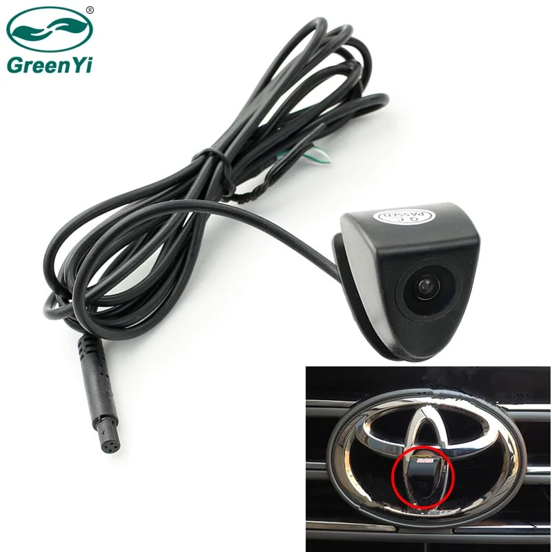 GreenYi CCD HD Car Front View Logo Parking Reversing Camera For Toyota Prado Highlander Land Camry