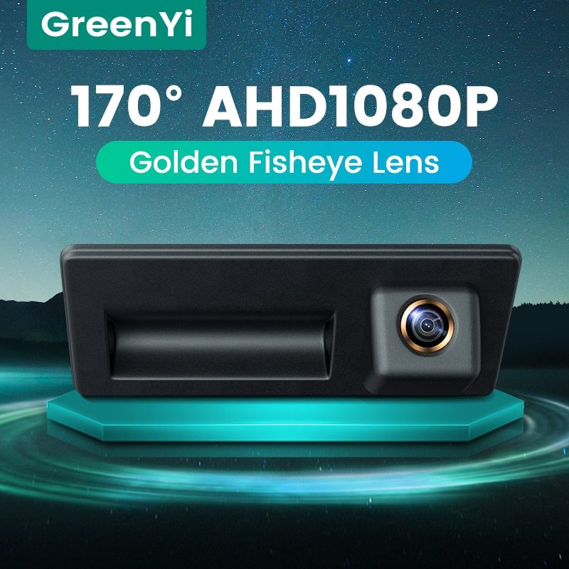 GreenYi 170° HD 1080P Car Rear View Camera for VW Volkswagen Passat Golf Polo Jetta Tiguan Touareg B6 B7 Audi A3 A4 A5 A6 S5