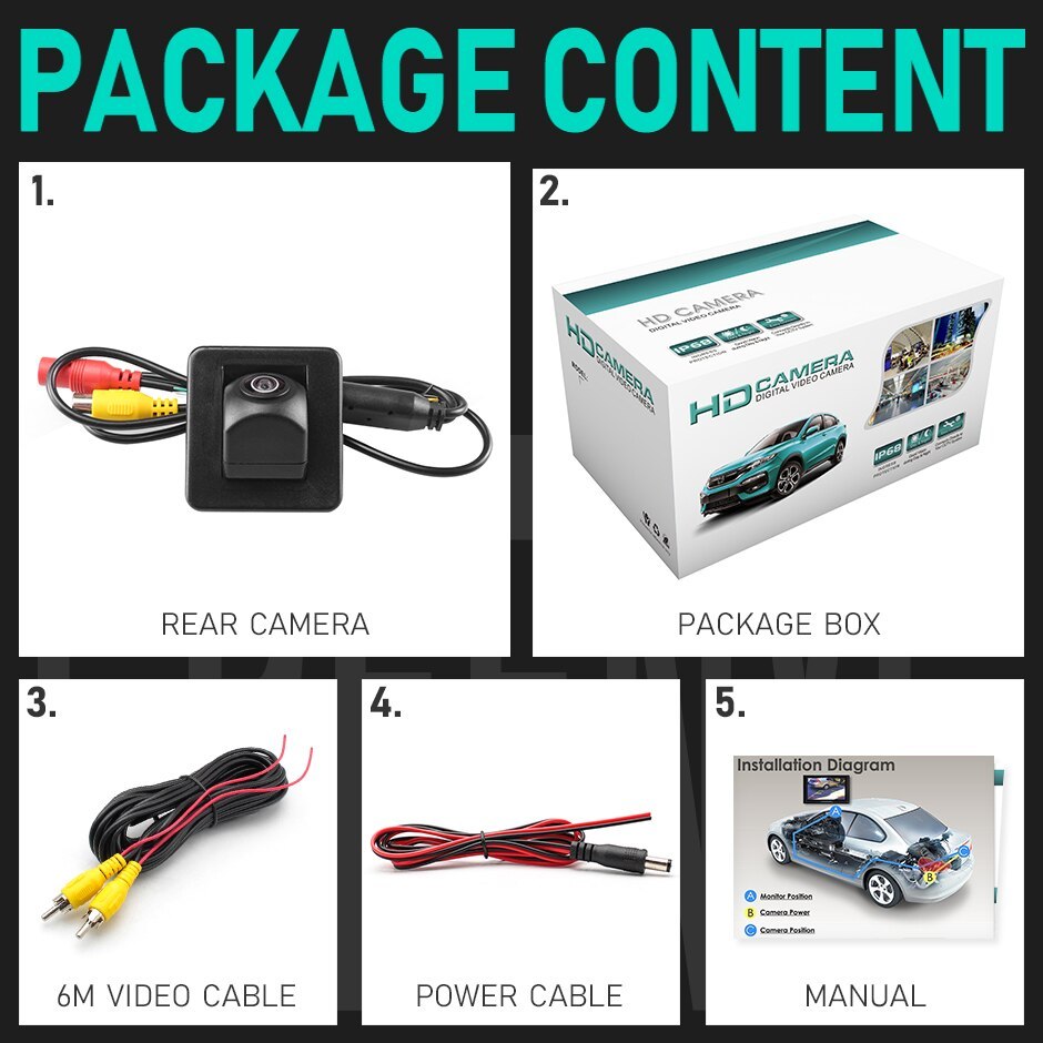 GreenYi 170 Degree AHD 1920x1080P Vehicle Rear View Camera for Kia K3 K3S Cerato Forte cerato 5 Classic/Hyundai Elantra Avante