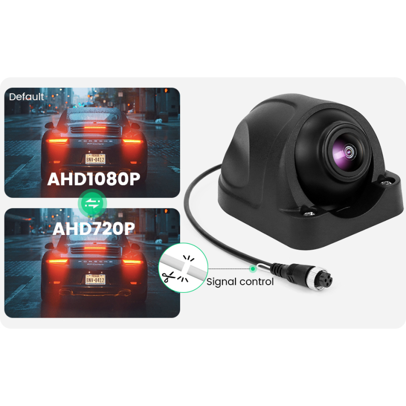 GreenYi AHD 1920*1080P Rear View Camera 360° Adjustable Angle Starlight Night Vision Vehicle Sphere Camera For Bus Car Truck