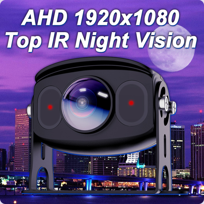 GreenYi AHD 1920*1080P Truck Bus Backup Reverse Camera with 165° Fisheye Lens IR LEDs WDR