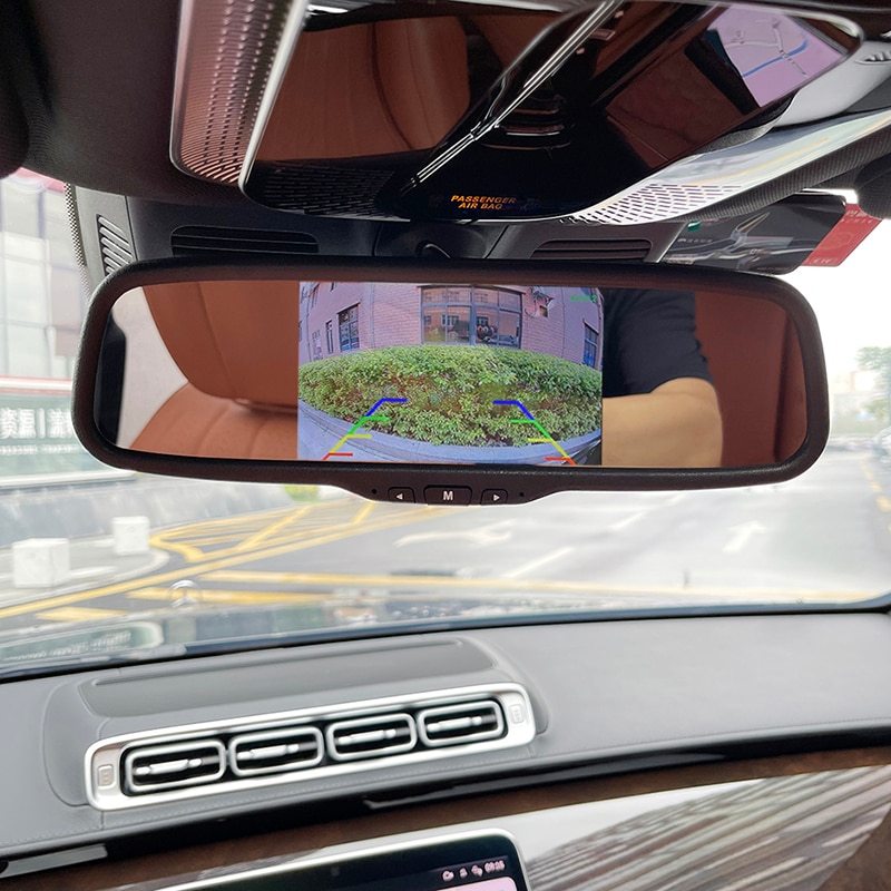 GreenYi 5 inch AHD Mirror Monitor 1920*1080P High Definition 170 Degree Starlight Night Vision Vehicle Reverse Camera