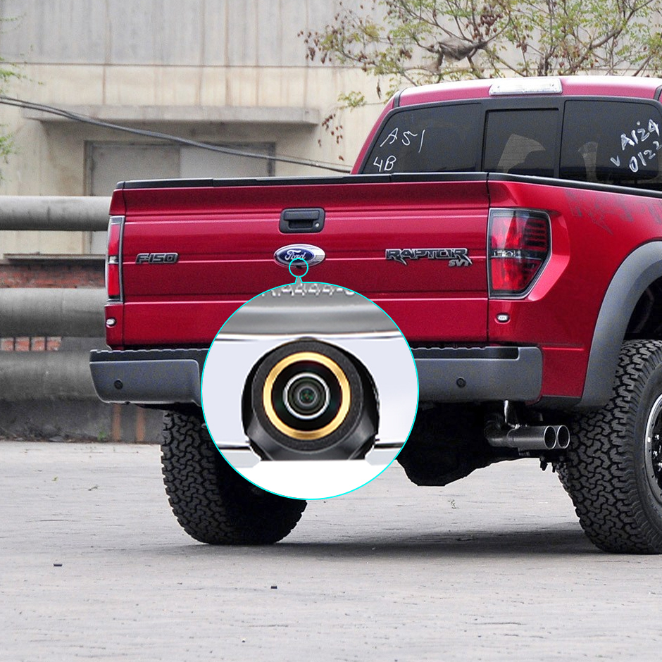 Badge Logo HD 1080P 170° Car Rear Backup Camera for Ford Ranger Edge F150 F250 F350 Explorer