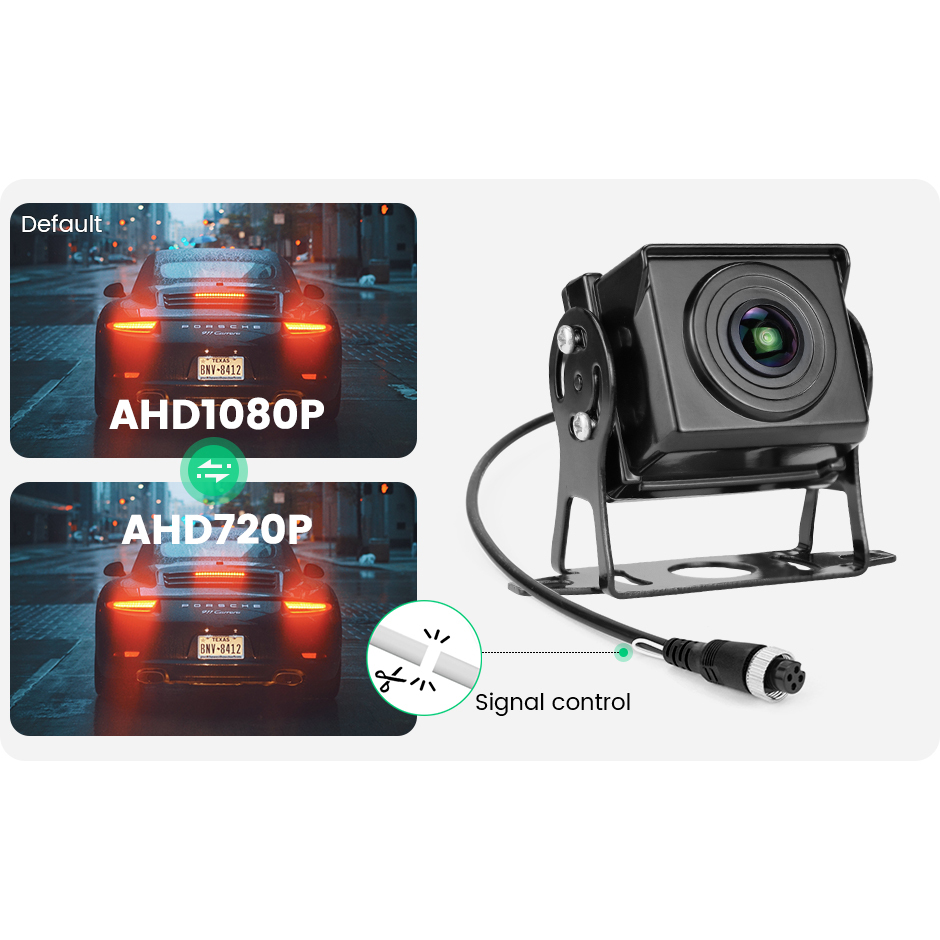 GreenYi 170° AHD 1920*1080P Fisheye Lens Starlight Night Vision Rear View Camera for Bus Truck