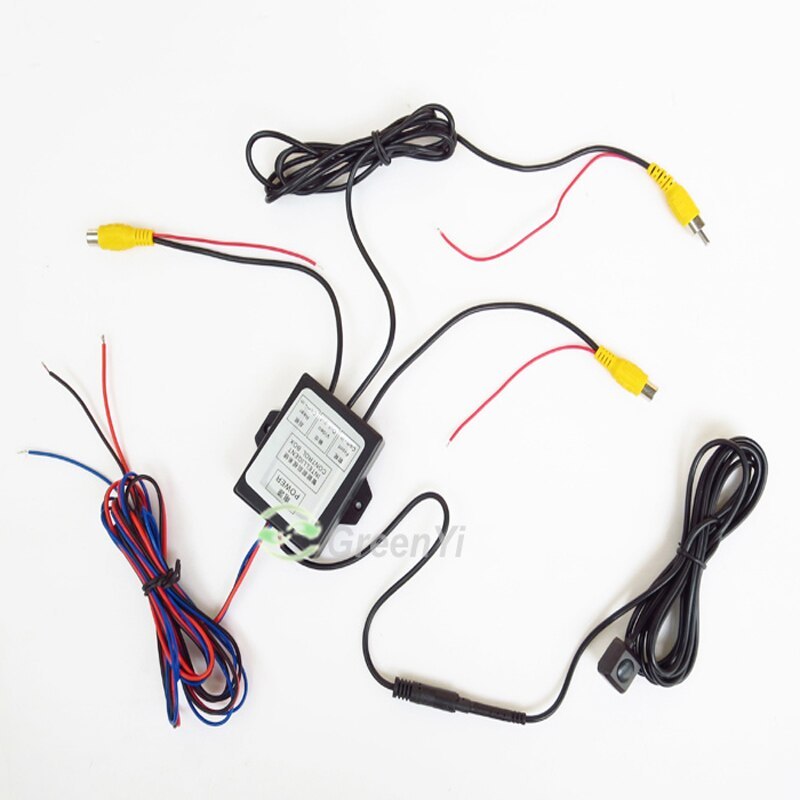 GreenYi Two Channel Switch Combiner Video Control Box for Car Camera Automatic Connecting Front Side Rear View Camera