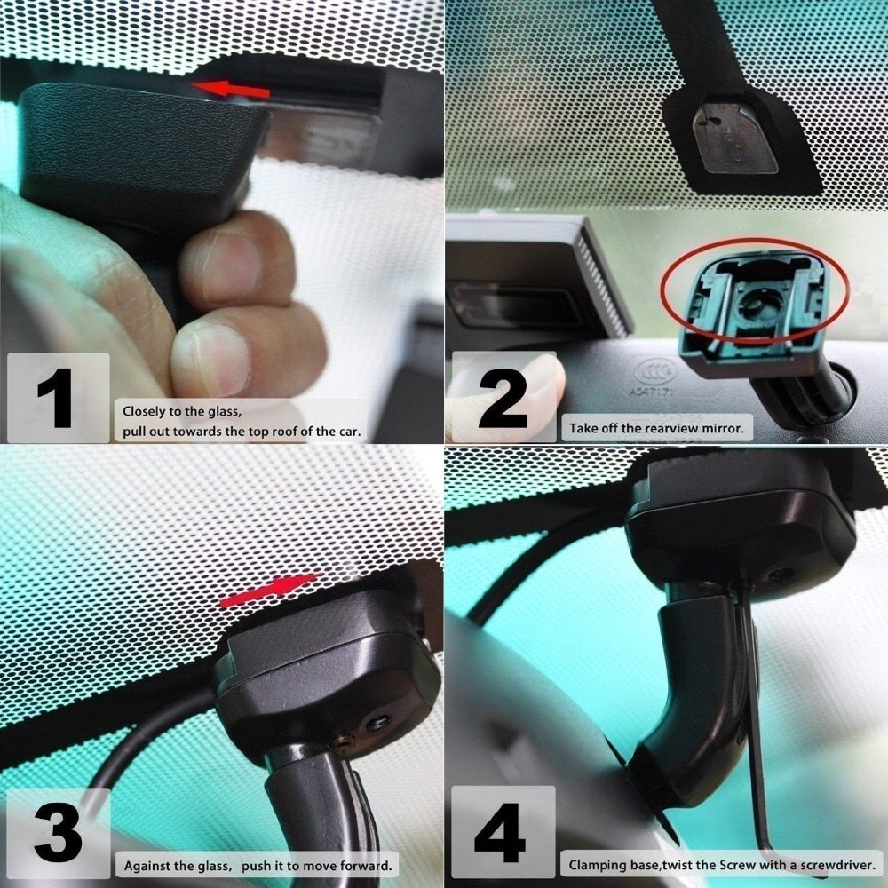 GreenYi Auto Dimming Rear View Mirror with Original Special Bracket Safer Driving for Toyota VW Renault Kia Hyundai
