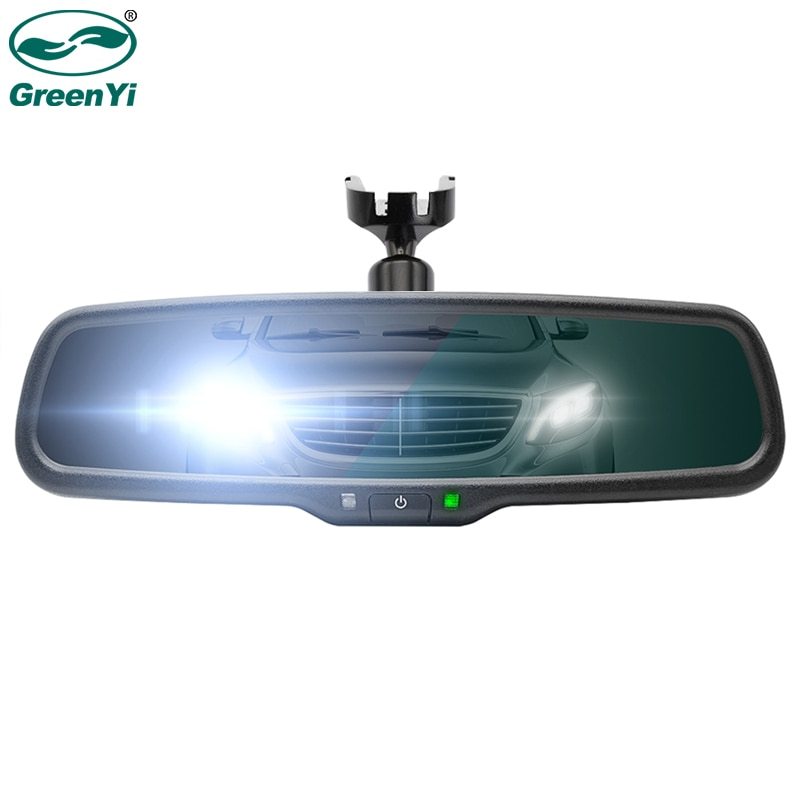 GreenYi Auto Dimming Rear View Mirror with Original Special Bracket Safer Driving for Toyota VW Renault Kia Hyundai