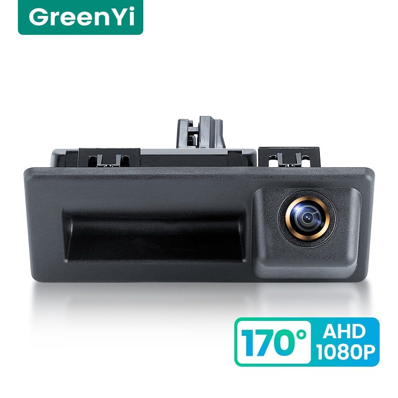 GreenYi 170° HD 1080P Car Rear View Camera for Audi A4L VW Teramont C-TREK Touran L Tiguan Tournamen Skoda Vehicle Parking AHD