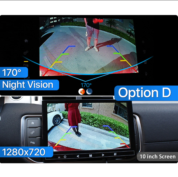 Telecamera Posteriore AHD 1080P Per Mazda 3, CX-5, CX-7, CX-9, Mazda 6, Angolo 175°, Visione Notturna - 5