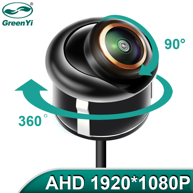 GreenYi 170° AHD 1920x1080P Rear View Backup Reversing Side View Blind Spot Camera Metal Body Flush Hidden Mount