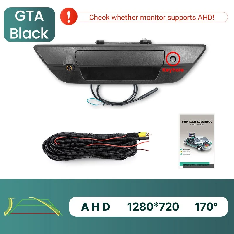 GreenYi AHD 1080P 170° Fisheye lens Vehicle Rear View Pickup Truck Night Vision Camera for Toyota Hilux revo 2015-2021 Car