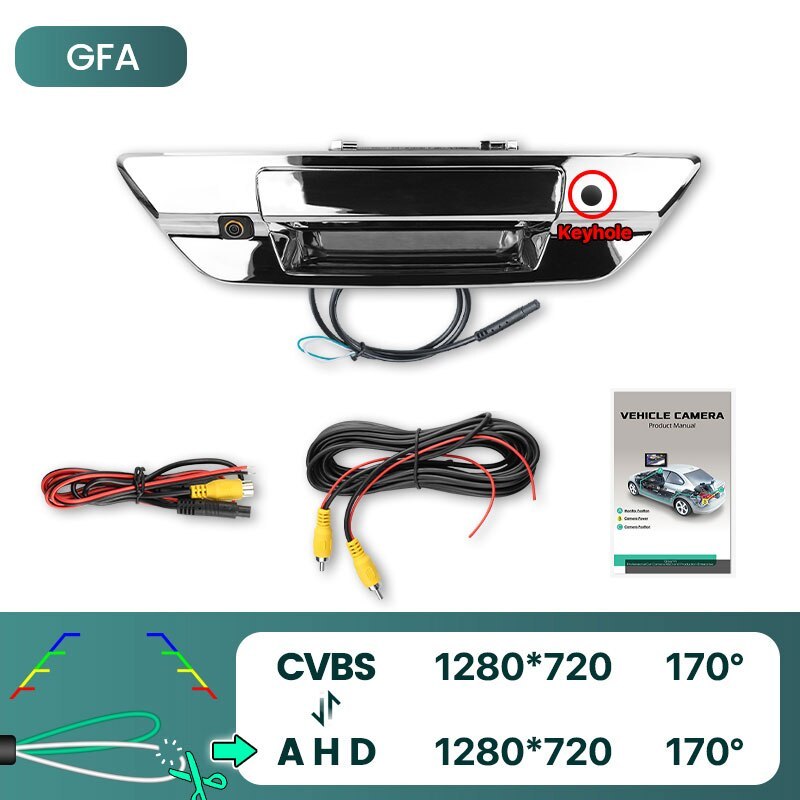 GreenYi 170 degrees AHD 1080P Vehicle Rear View Pickup Truck Camera for Toyota Hilux revo 2015 2016 2017 2018 2019 2020 2021 Car