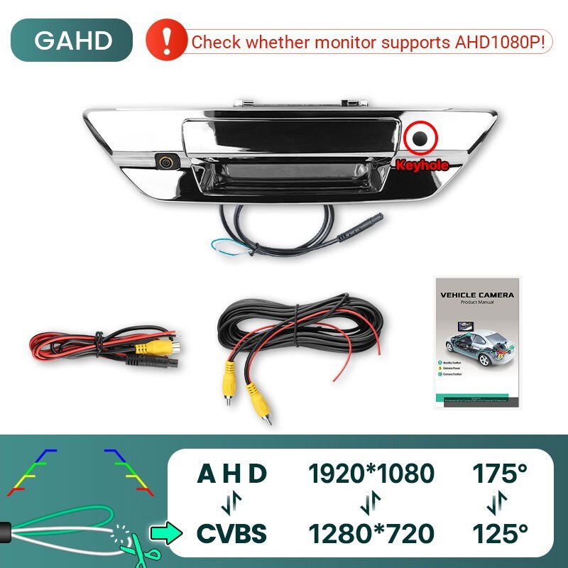 GreenYi 170 degrees AHD 1080P Vehicle Rear View Pickup Truck Camera for Toyota Hilux revo 2015 2016 2017 2018 2019 2020 2021 Car