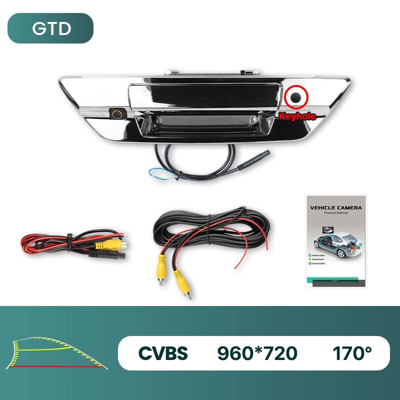 GreenYi 170 degrees AHD 1080P Vehicle Rear View Pickup Truck Camera for Toyota Hilux revo 2015 2016 2017 2018 2019 2020 2021 Car