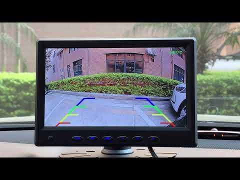GreenYi 7 inch Ultra Thin AHD Monitor IPS 1080P IR Rear View Camera  Truck High Definition Vehicle For Car Bus