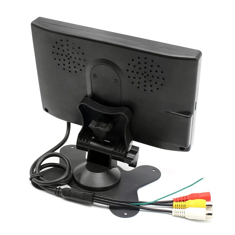 GreenYi RCA AHD 7 Inch Vehicle Monitor 1080P Truck Starlight Night Vision Camera IPS Screen With Cigarette Lighter For Bus Car