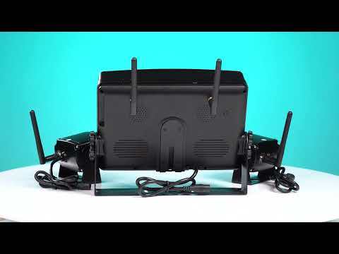 GreenYi AHD 720P Wireless 8 Inch IPS Car DVR Recorder Monitor 4 CH Vehicle Reverse IR Night Vision Wifi Camera For Bus Truck