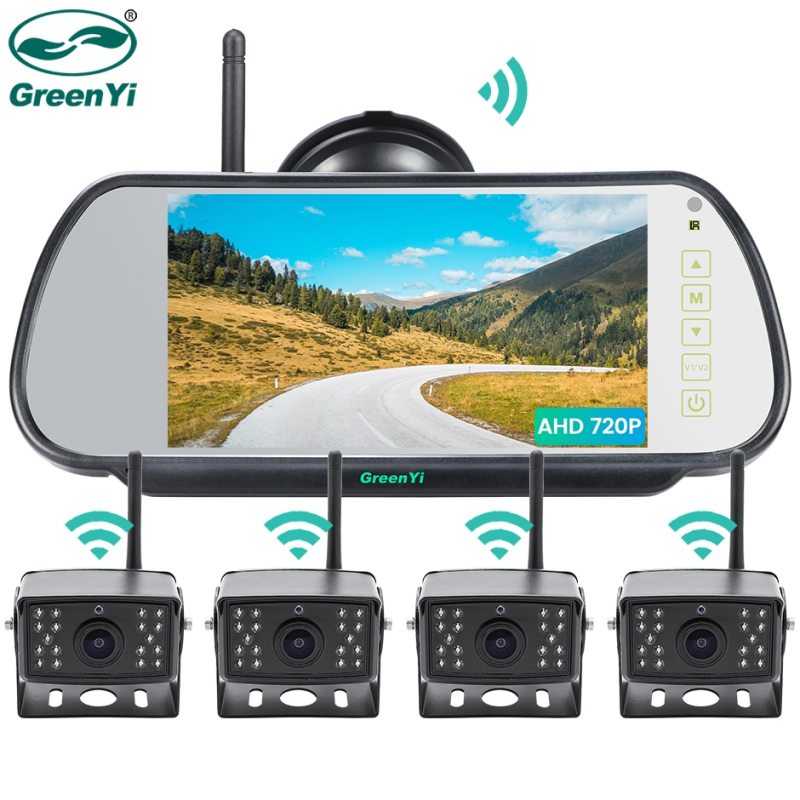 WiFi License Plate Backup Camera, GreenYi 5G Wireless 720P HD Car Rear View  Reverse Cam for