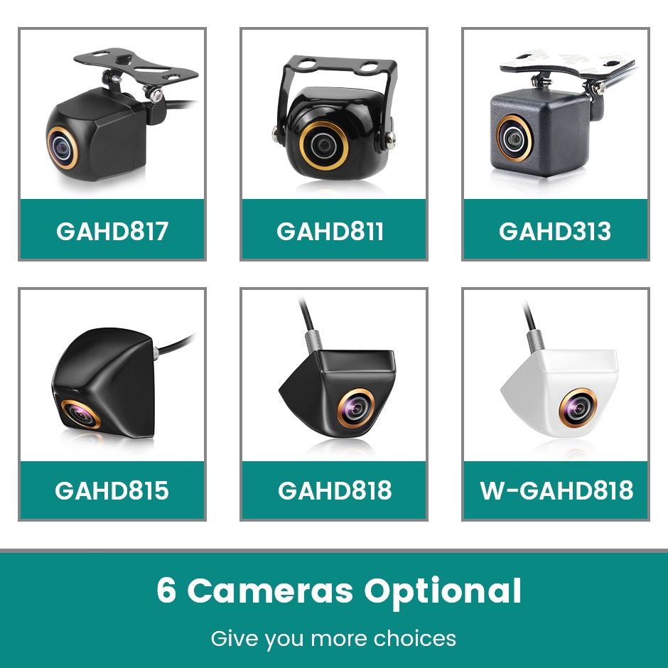 GreenYi 5 inch AHD Car Monitor For 1080P High Definition 170 Degree Night Vision Vehicle Rear View Camera Easy Installation