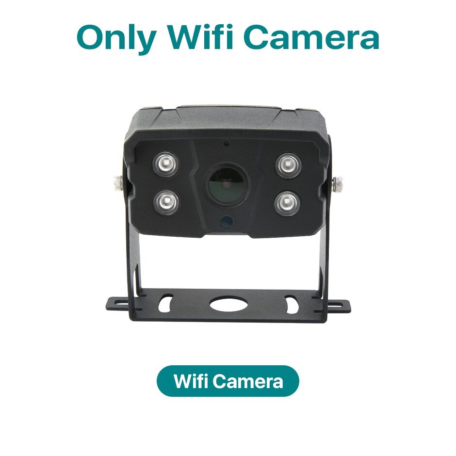 GreenYi 9 inch AHD Wireless 1280x720 High Definition Truck DVR 4 CH IPS Monitor With IR Night Vision Reverse Backup Wifi Camera