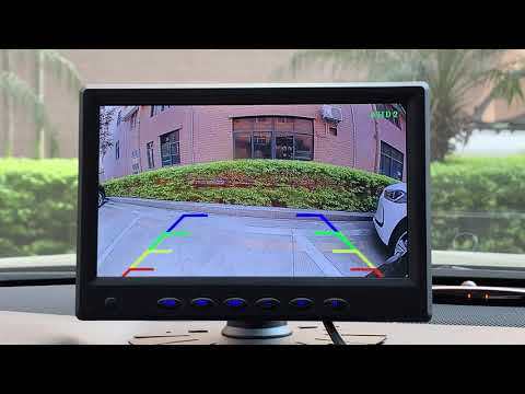 GreenYi AHD 7 Inch RCA  IPS Screen Monitor + AHD 1080P  Starlight Night Vision Rear View Camera