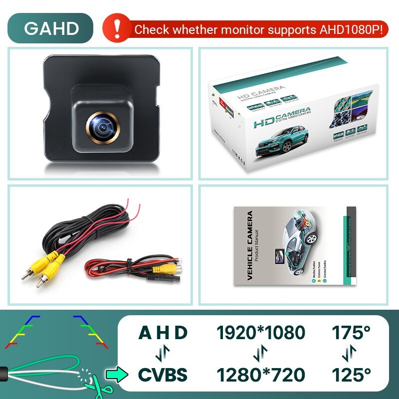 GreenYi 170° HD 1080P Car Rear View Camera for Mercedes Benz ML M W164 ML350 ML330 ML63 Night Vision Reverse Reversing 4 pin