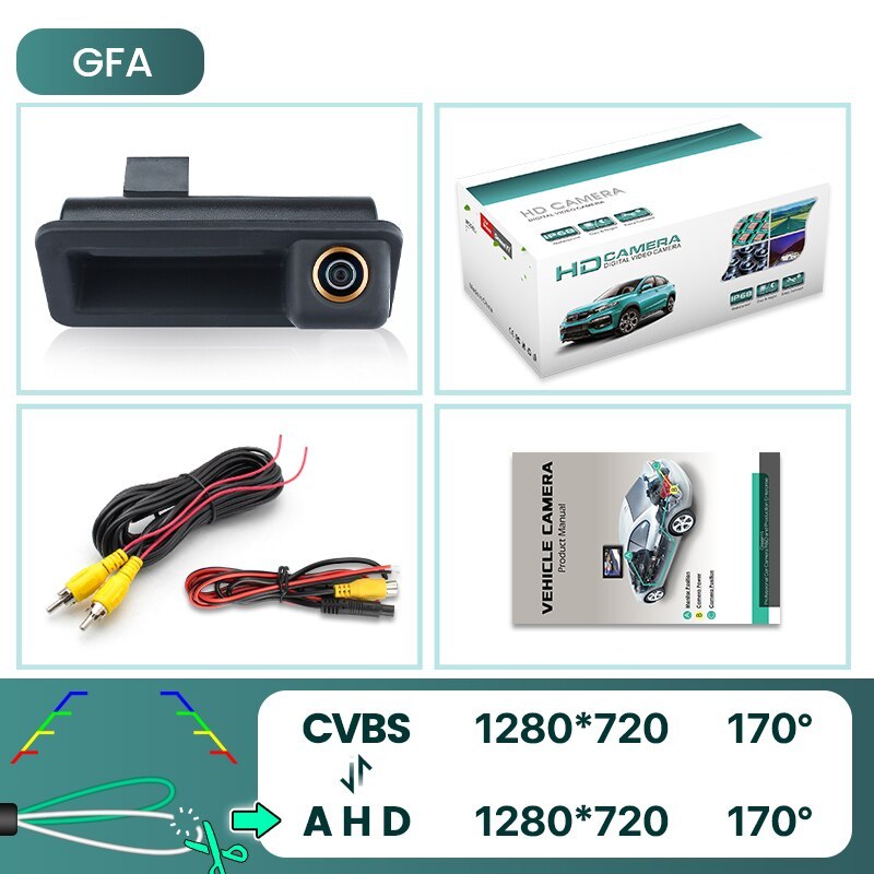 GreenYi 170° HD 1080P Car Rear View Camera for Ford Focus 2C 3C Sedan Mondeo Land Rover Range Rover Freelander 2 Reverse AHD