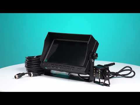 GreenYi AHD 720P IP69 Waterproof Rear View Camera + 7" LCD Monitor for Truck/Semi-Trailer/Box Truck/RV