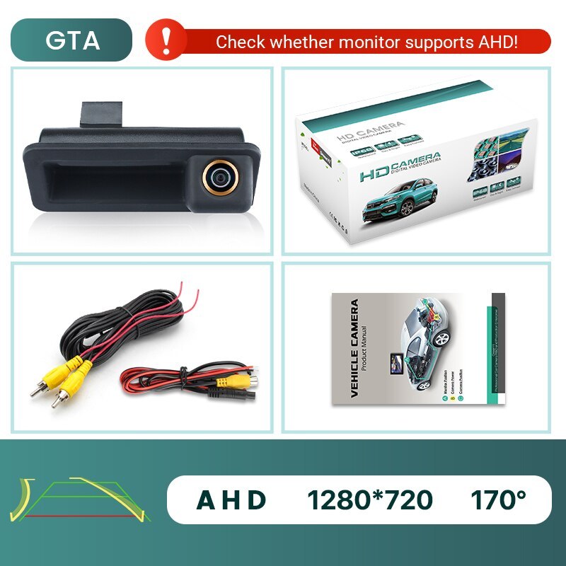 GreenYi 170° HD 1080P Car Rear View Camera for Ford Focus 2C 3C Sedan Mondeo Land Rover Range Rover Freelander 2 Reverse AHD