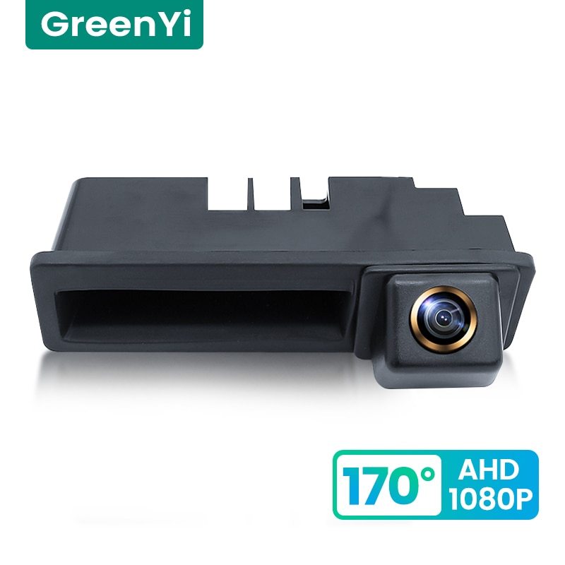 GreenYi 170° HD 1080P Car Rear View Camera for Audi A4 A3 A1 A6L S5 Q7 Night Vision Reverse Reversing 4 pin Vehicle Parking AHD