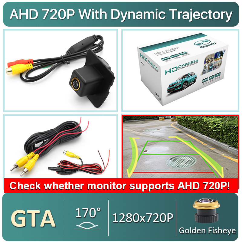 GreenYi 170° HD 1080P Car Rear View Camera for Mercedes Benz ML M W164 ML350 ML330 ML63 Night Vision Reverse Reversing 4 pin