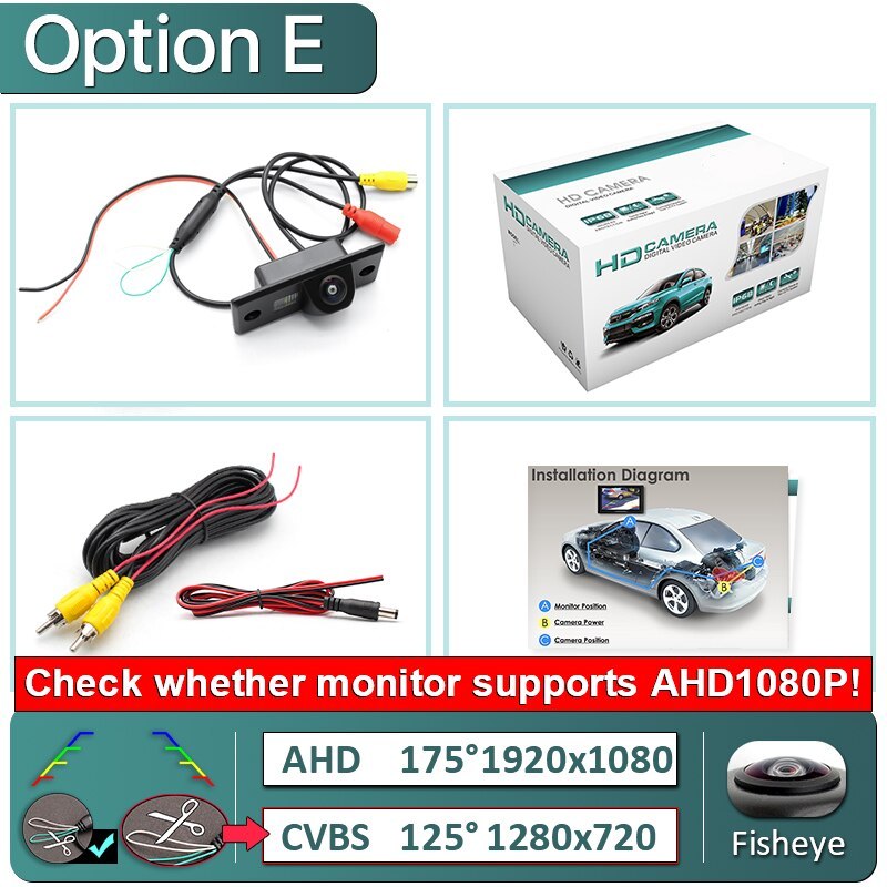 GreenYi 1920*1080P Rear View Camera for VW Volkswagen SKODA FABIA/SANTANA/POLO(3C)/TIGUAN/TOUAREG/PASSAT