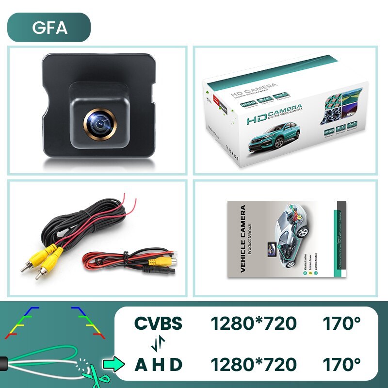 GreenYi 170° HD 1080P Car Rear View Camera for Mercedes Benz ML M W164 ML350 ML330 ML63 Night Vision Reverse Reversing 4 pin