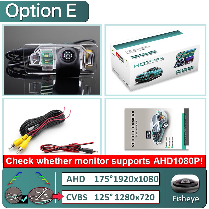 Achteruitrijcamera AHD 1080P waterdichte achteruitrijcamera voor BMW