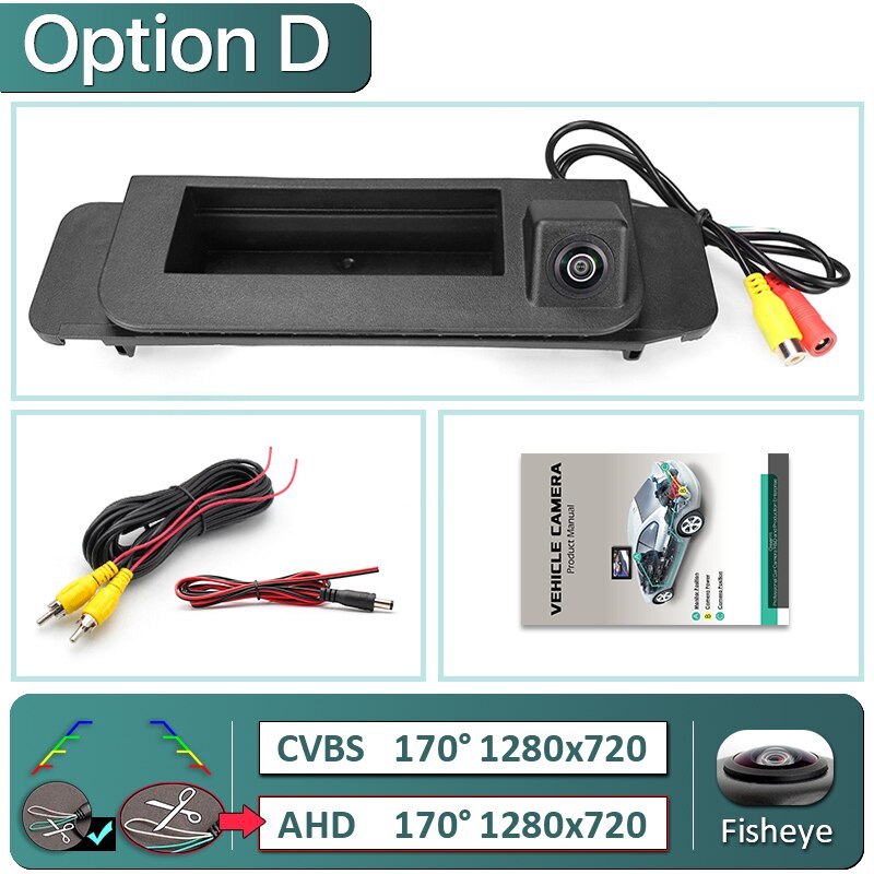 GreenYi 170 Degree 1920x1080P AHD Special Vehicle Rear View Camera for Mercedes Benz C Class CLA W205 W117 Car