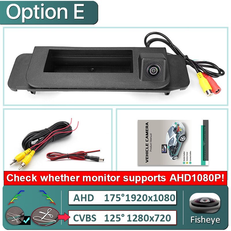 GreenYi 170 Degree 1920x1080P AHD Special Vehicle Rear View Camera for Mercedes Benz C Class CLA W205 W117 Car