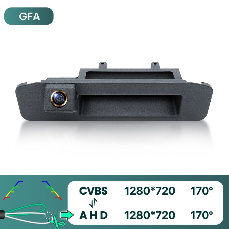 GreenYi 170° HD 1080P Car Rear View Camera for Mercedes Benz GLK 300 X204 GLA Night Vision Reverse 4 pin Vehicle Parking AHD