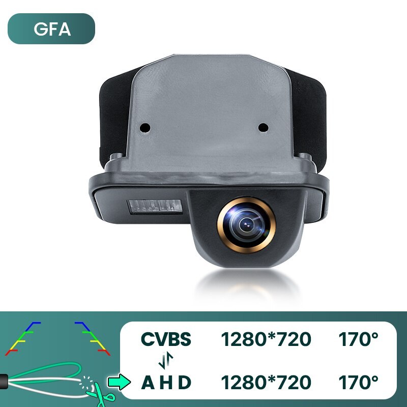 GreenYi 170° HD 1080P Car Rear View Camera for Toyota Corolla 2007-2016 Auris Avensis T25 T27 Night Vision Reverse Reversing AHD