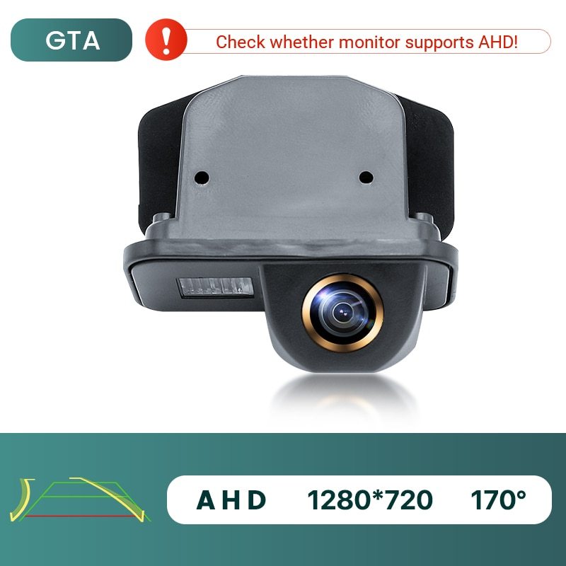 GreenYi 170° HD 1080P Car Rear View Camera for Toyota Corolla 2007-2016 Auris Avensis T25 T27 Night Vision Reverse Reversing AHD