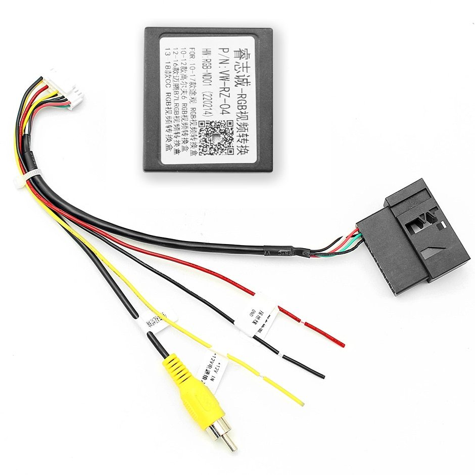 26 PIN RGB to CVBS (RCA) AV Signal Converter Adapter For VW Original Rearview Backup Camera For VW passat CC Tiguan Android DVD