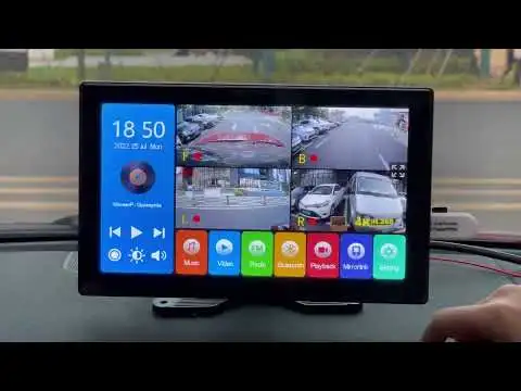 10.1 1080P Rear Side 4 Backup Camera DVR Quad Monitor
