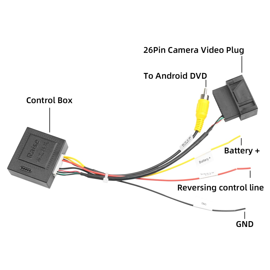 26-Pin RGB to CVBS (RCA) AV Signal Converter Adapter for VW Passat