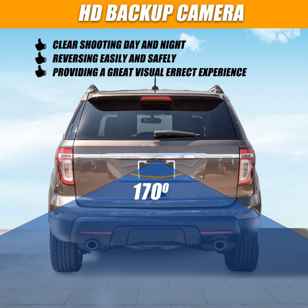 Rear Park Assist Backup Camera for 2011-2015 Ford Explorer (Replace 590-421, EB5Z-19G490-A, DB5Z-19G490-A) GreenYi