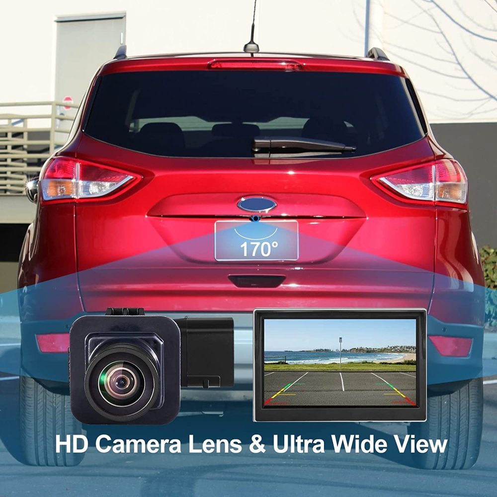 Backup Camera for 2014-2016 Ford Escape (Replaces OE# EJ5Z-19G490-A, GJ5T19G490AD, GJ5T-19G490-AB, 590-419) GreenYi