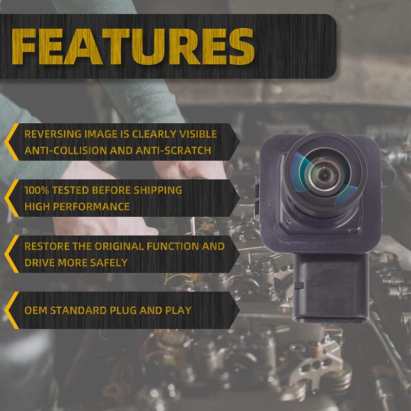 Rear View Backup Camera for Ford Flex 2013-2019 | Replaces DA8Z-19G490-A/C, EA8Z-19G490-A, GA8Z-19G490-A GreenYi