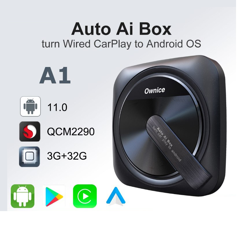 Wireless CarPlay And Android Auto Adapter with Android 11 and